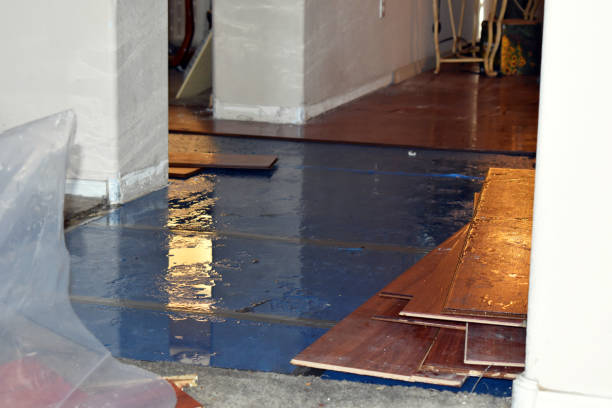 Professional Basement Flood Cleanup technician working in Disney, OK